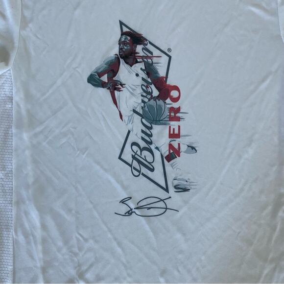 Dwyane Wade X Budweiser Zero Tee in White - Picture 2 of 5